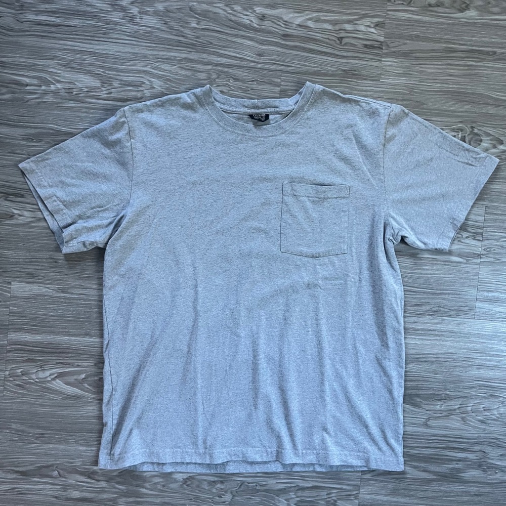 Filson Mens Heather Grey Pocket T-Shirt XL Made in USA FCOP011891 Short Sleeve